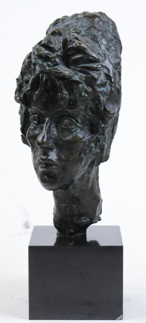 MYSTERY? Artist Bronze Sculpture of Young Woman (1 of 5)