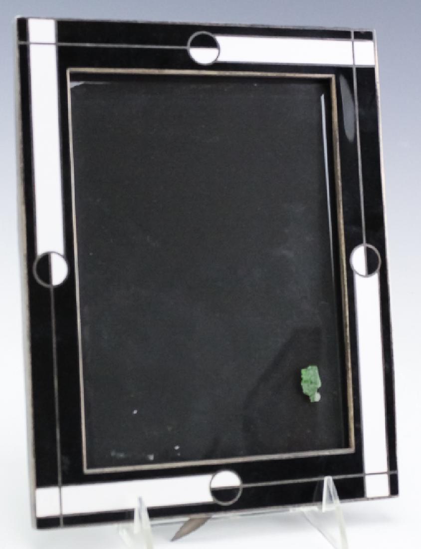 Art Deco Sterling Silver Enamel Picture Frame (1 of 5)
