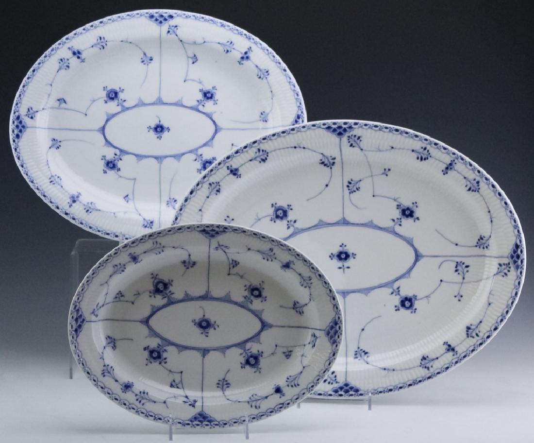 3 Royal Copenhagen Blue Lace Porcelain Platters (1 of 7)