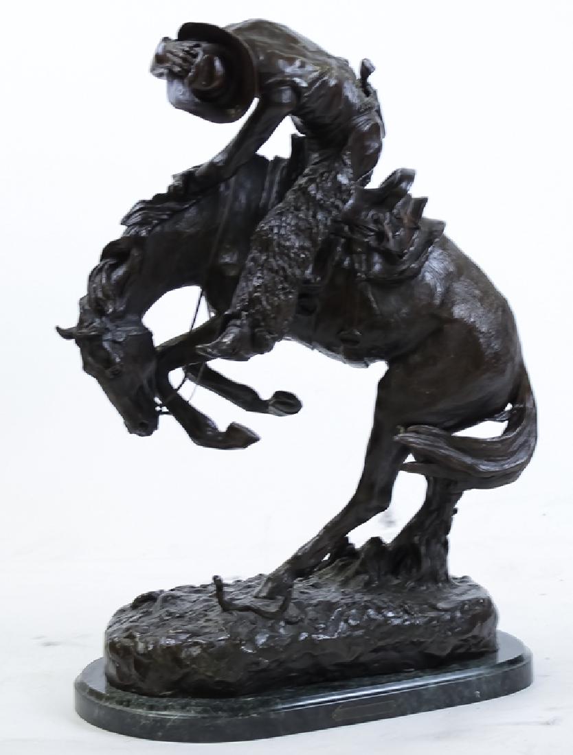 Remington American Cowboy Western Bronze Sculpture