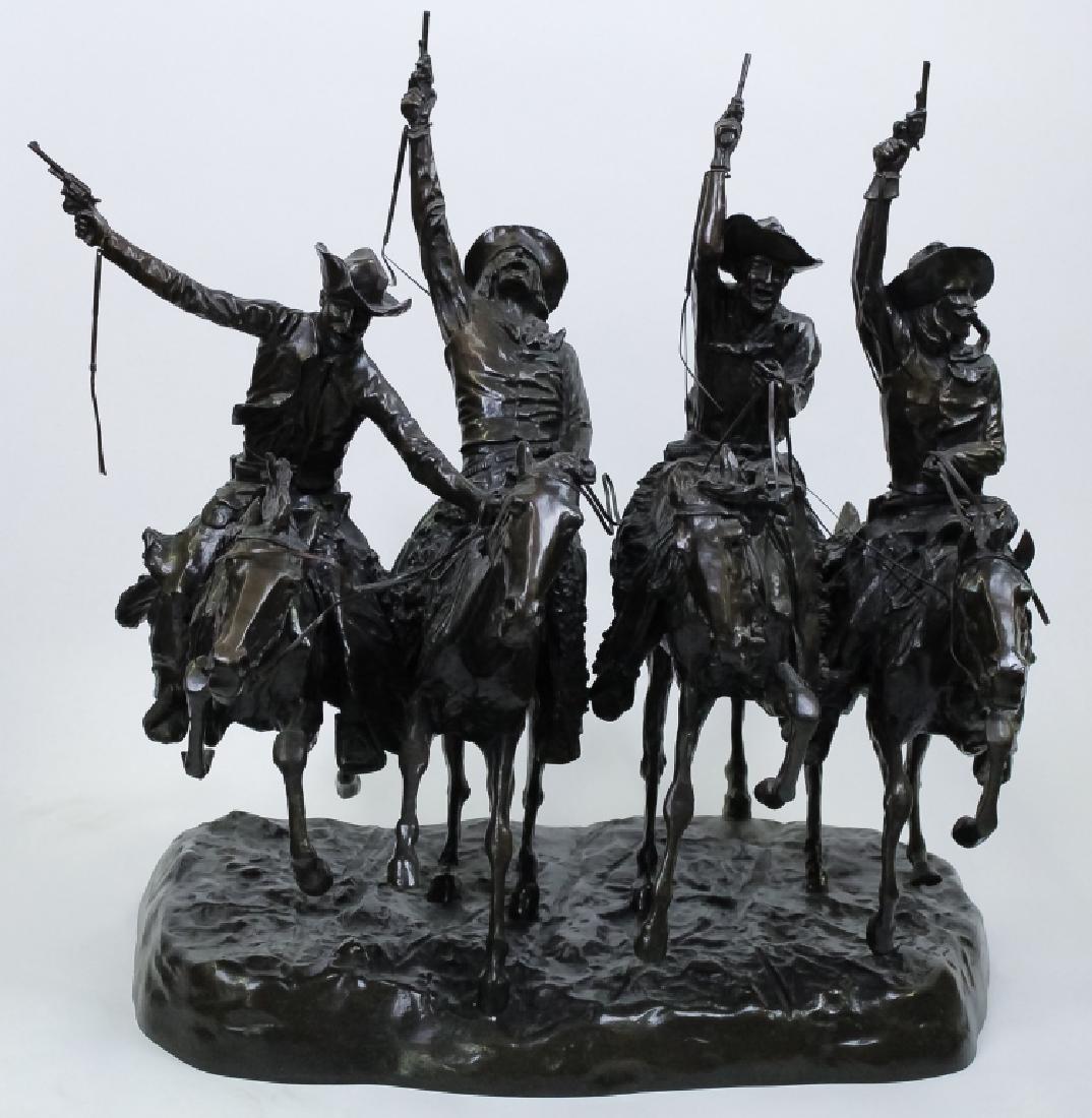 Remington American Cowboy Western Bronze Sculpture