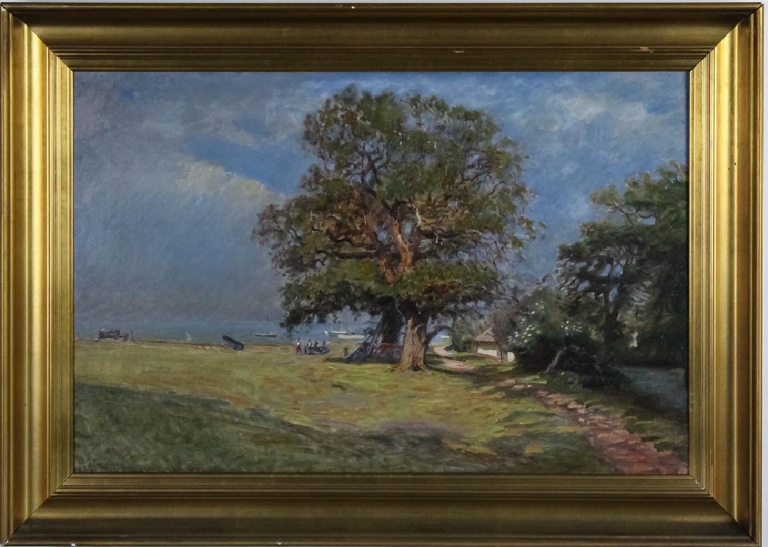 Viggo Langer (1860 - 1942) Landscape Oil Painting (1 of 7)