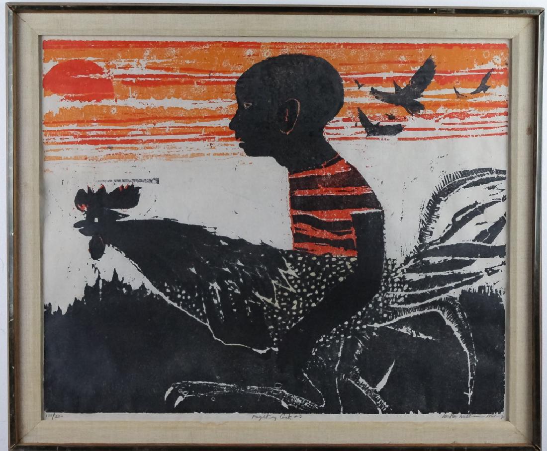 Walter Williams 1920-1998 American Woodcut Print (1 of 7)