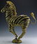 Tiefeng Jiang 1938- China Gilt Bronze Zebra Statue - 2