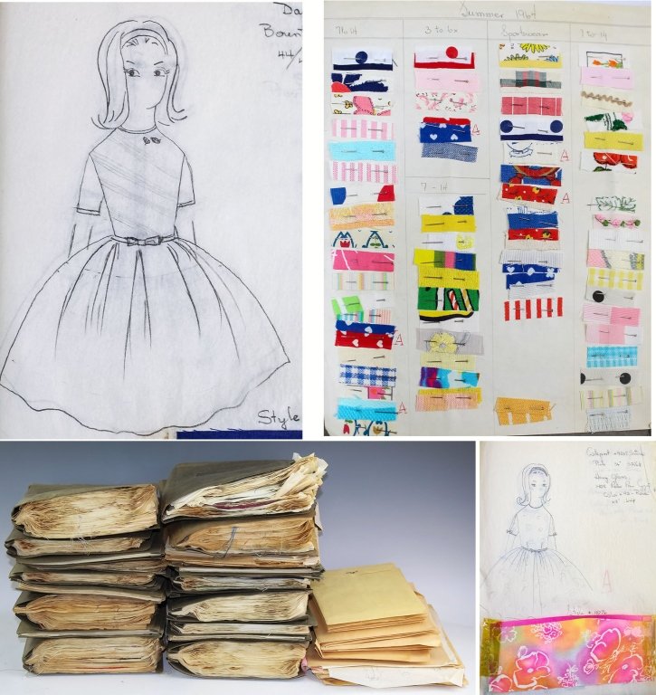 Rena Rowan Damone Jones NY 1960's Pattern Archive: A piece of fashion history. Rena Rowan Damone's early archive of designs. This is a historically significant archive for the clothing and fashion industry and a period record of the designs of the day