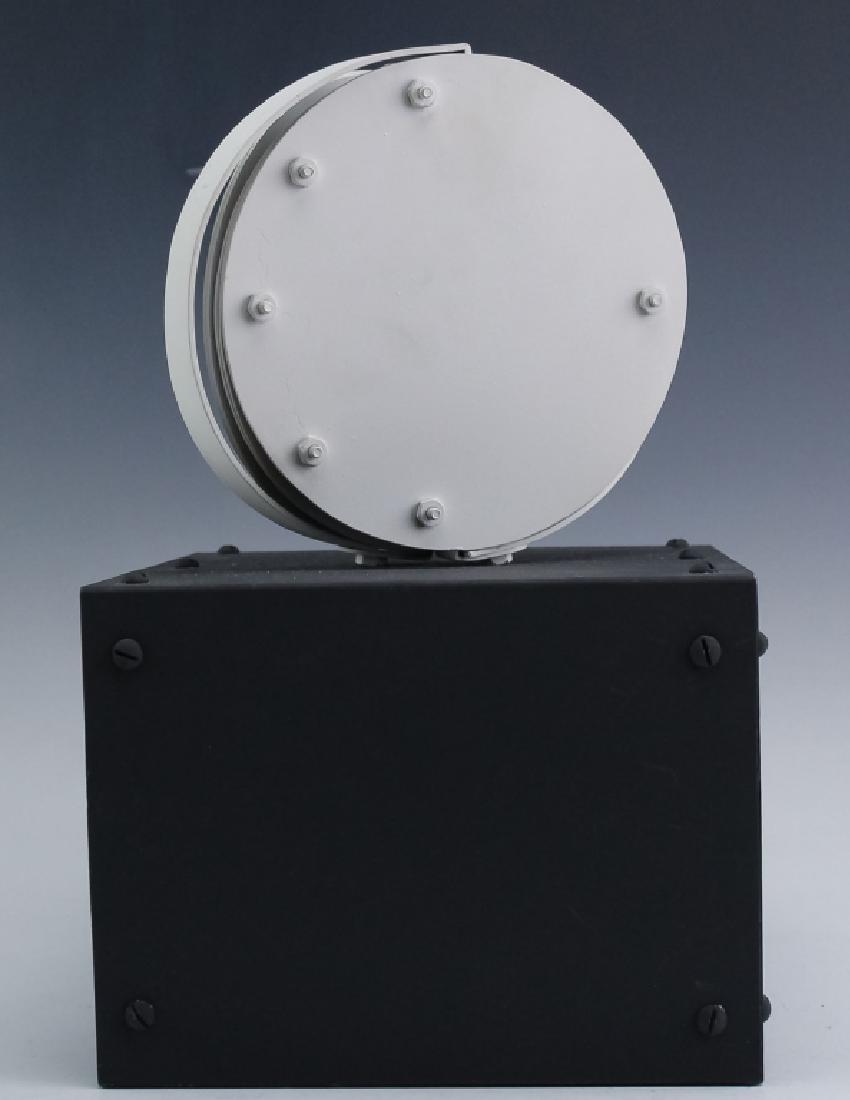 Edgar Negret LUNA Abstract Metal Art Sculpture LE: Edgar Negret (1920 - 2012) Columbian, Guaranteed Authentic. Abstract metal sculpture. Features the work titled; Luna. Depicts white metal segments arranged artfully into an abstract moon. Signed under