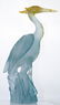 Daum French Pate de Verre Art Glass Heron Statue