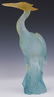 Daum French Pate de Verre Art Glass Heron Statue - 4