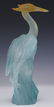Daum French Pate de Verre Art Glass Heron Statue - 6