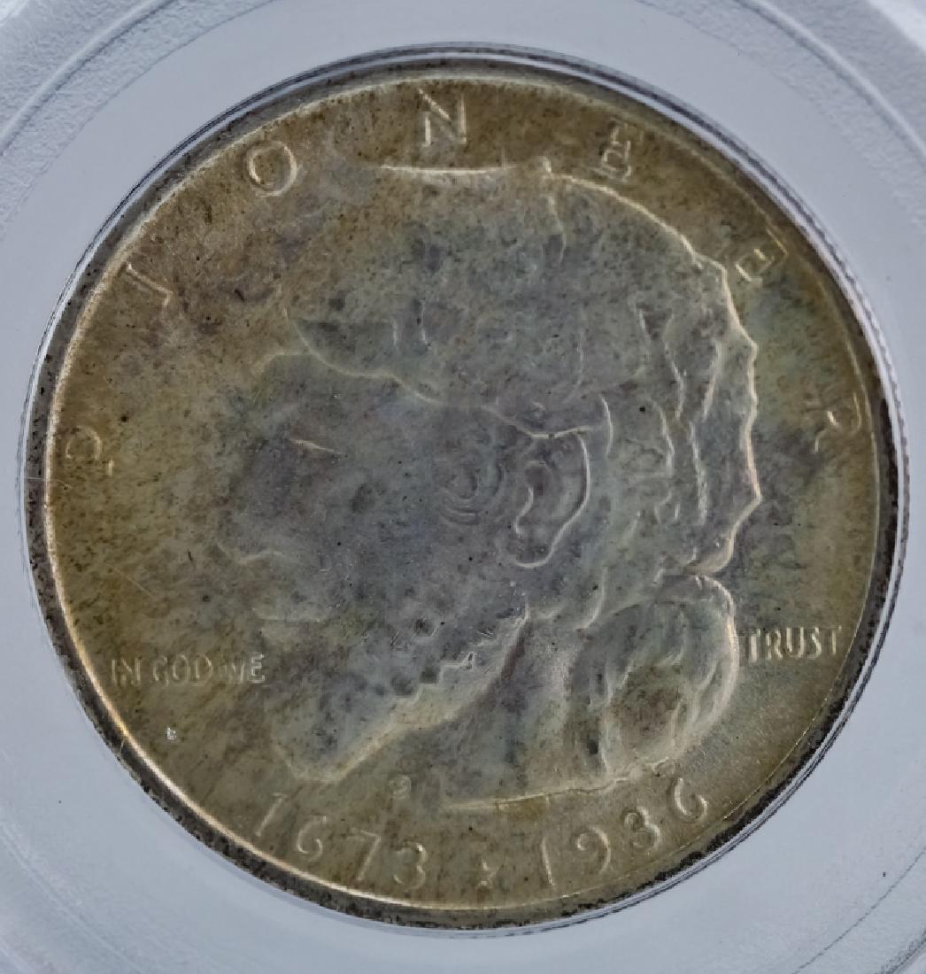 1936 PCGS MS65 Elgin Commem Half Dollar Coin: 1936 PCGS graded MS 65 Albany silver commemorative United States half dollar, fifty cent piece. This mint state American coin comes in an older generation 3.1 PCGS holder, OGH. Good overall condition.
