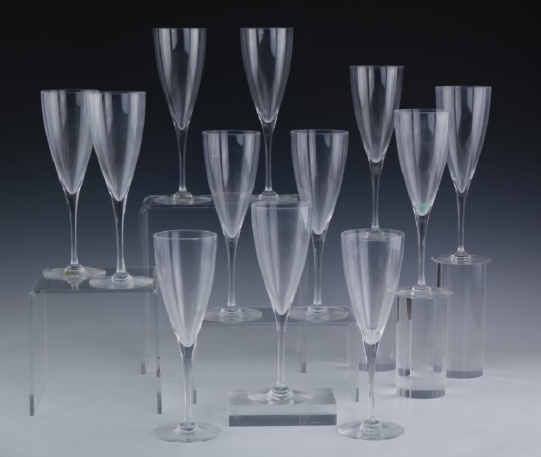 Baccarat Set of 12 Dom Perignon Water Goblets RARE: Set of 12 in box Baccarat French Crystal water glasses. Features the Dom Perignon pattern. Measures 8 7/8" tall. Good overall condition with no damage to note. In house, Hill Auction Gallery continent