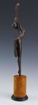 Bernard Rives Modern Bronze Nude L/E 17" Art Sculpture - 2