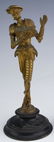 Fine Pair of Figural Brass Statue Don Quixote & Saytr - 2