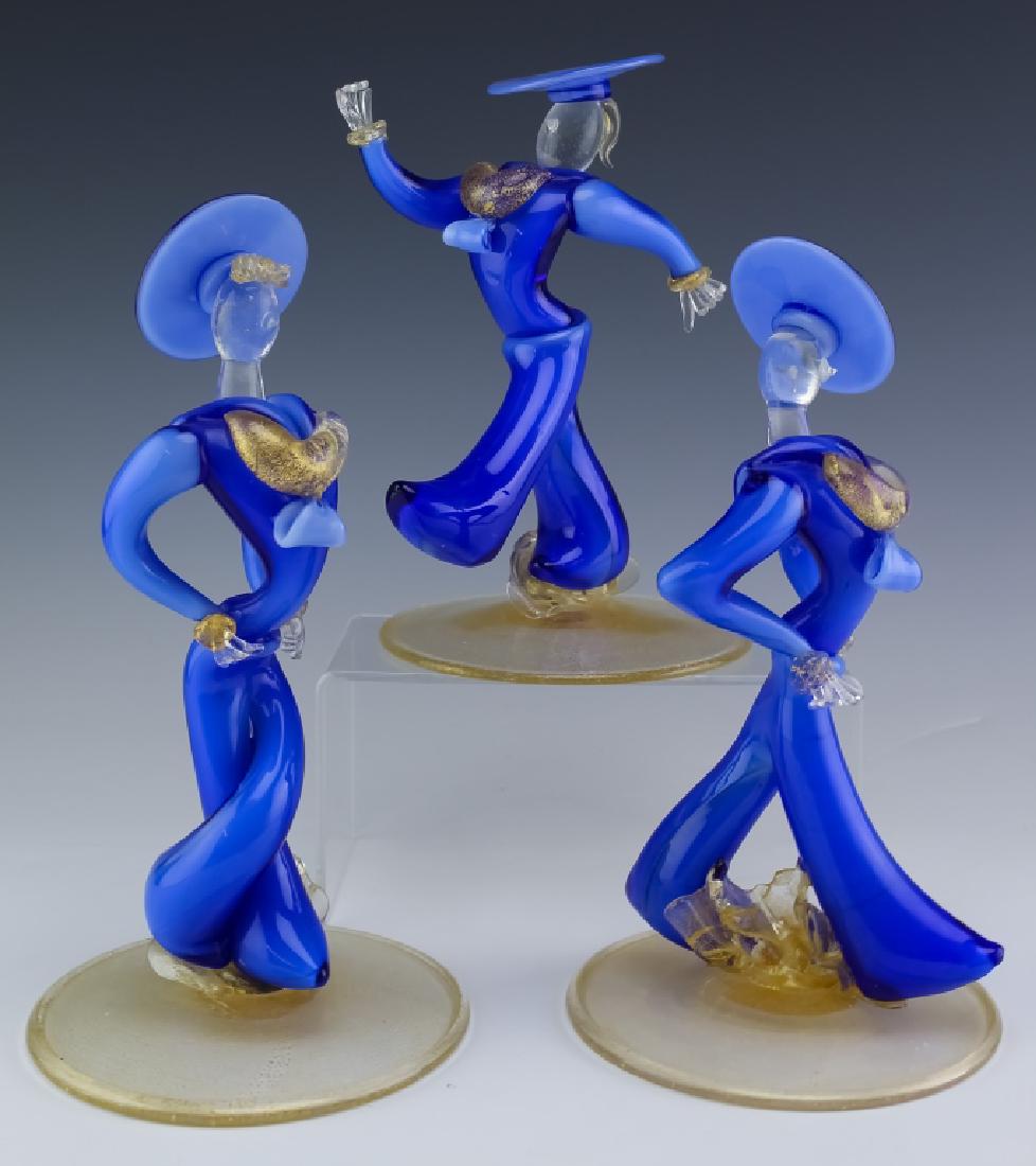 3 Seguso Italian Murano Art Glass Sailor Sculpture (1 of 6)