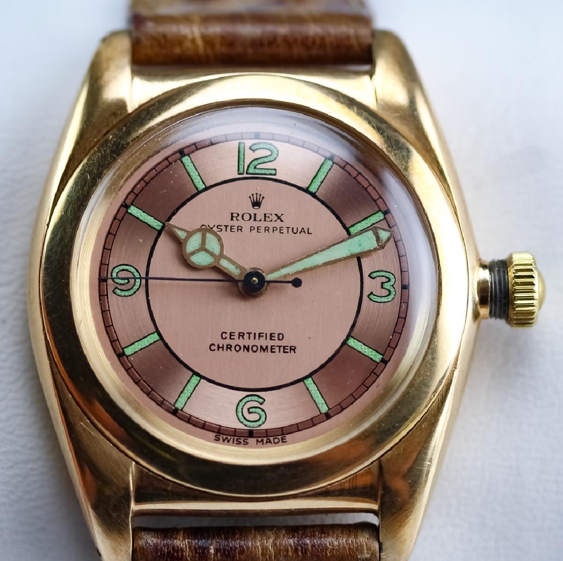 rolex bubbleback rose gold