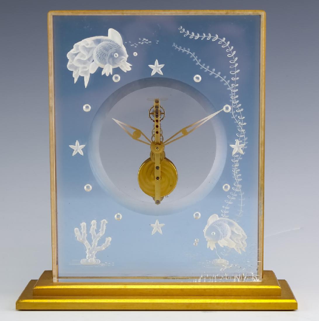 Jaeger LeCoultre Fish Tank Aquarium Lucite Clock (1 of 9)
