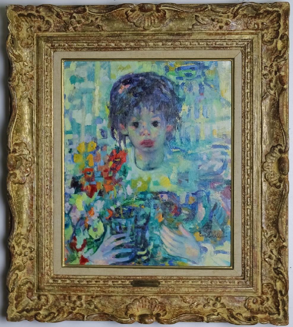 Luigi Corbellini 1901-1968 Portrait Oil Painting (1 of 5)