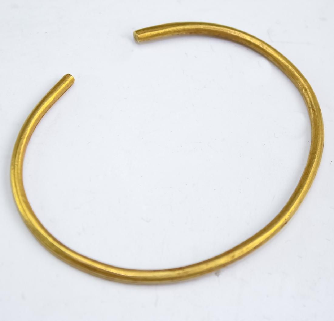 81% Pure Gold Pre Columbian Gold Bracelet Cuff (1 of 4)