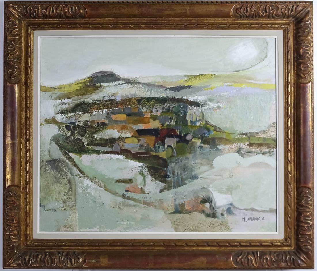 Monique Journod Oil On Canvas Abstract Painting (1 of 4)