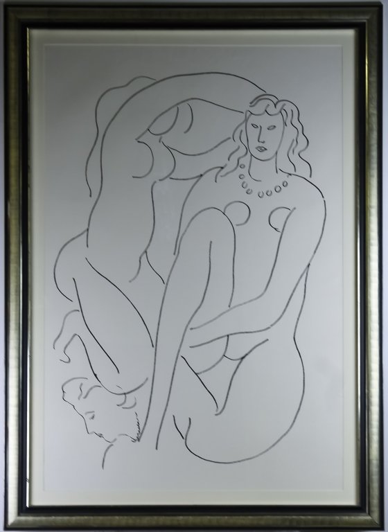 Pablo Picasso Nudes Screenprint 1989 FRAMED 64x46" (1 of 8)