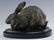 Ferdinand Pautrot 19c Bronze Hare Rabbit Sculpture - 3