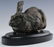 Ferdinand Pautrot 19c Bronze Hare Rabbit Sculpture - 6