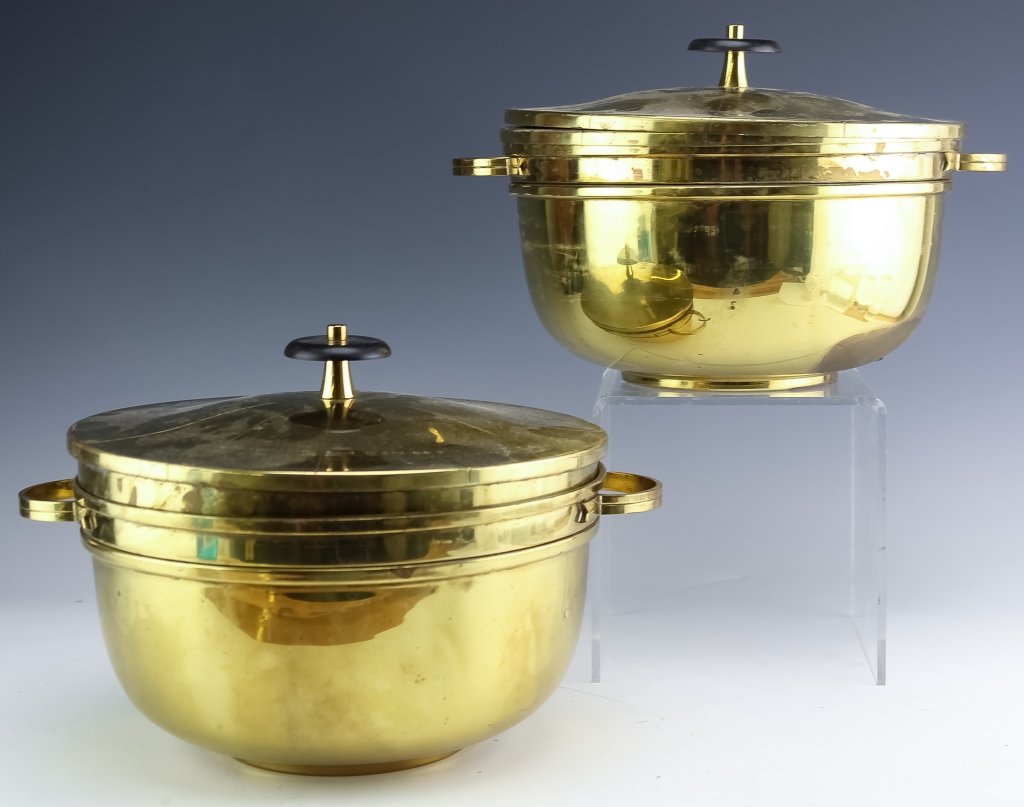 2 Tommi Parzinger Dorlyn Brass Lidded Serving Bowl (1 of 4)