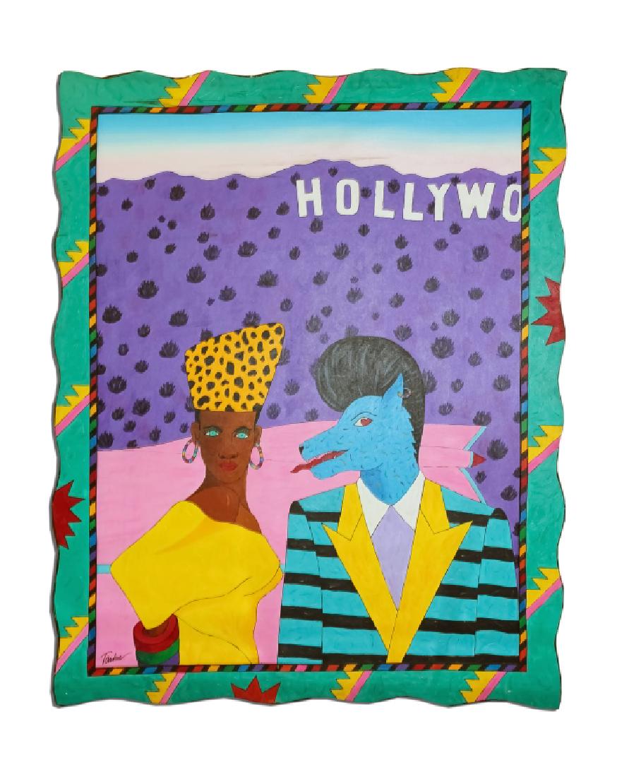 Tavlos (20th/21st C) Acrylic On Masonite Painting (1 of 8)