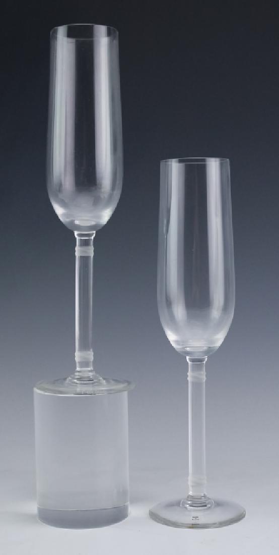 Cartier Des Must Crystal PAIR of Champagne Flutes (1 of 7)