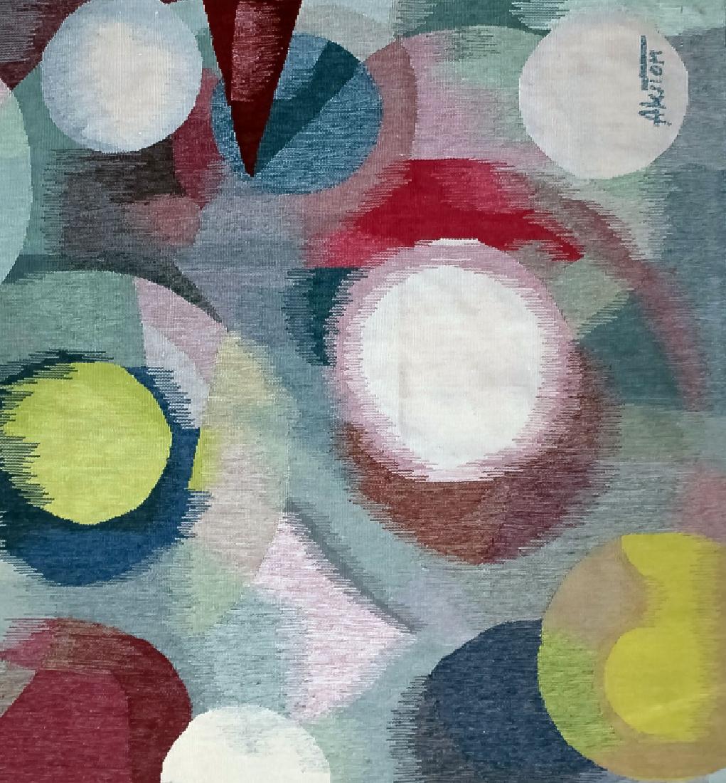 J James Akston 1898-1983 Modern Aubusson Wool Tapestry (1 of 8)