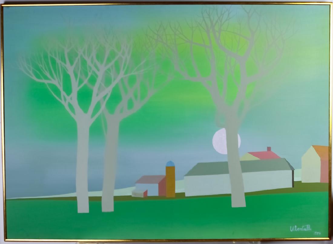 Hector Ubertalli 1928-1990 Argentina Farm Painting (1 of 5)