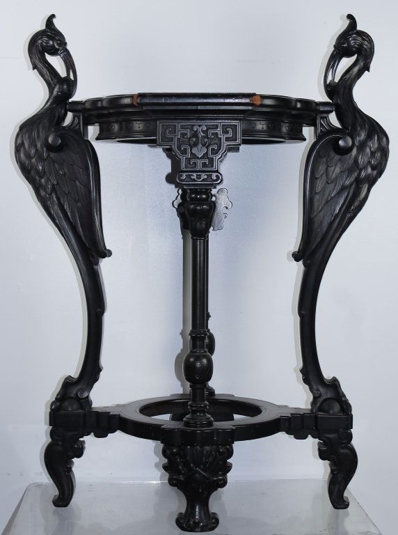Antique Victorian Carved Crane Form Center Table (1 of 9)