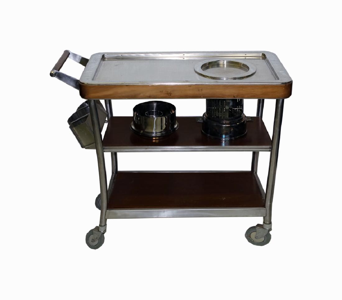 Broggi Italian Modernist Steel Butler Serving Cart (1 of 10)