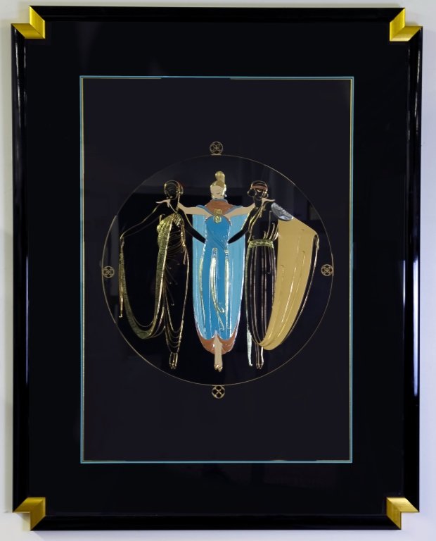 Erte Ladies In Waiting Embossed L/E Serigraph (1 of 6)