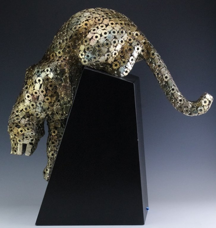 Panther Sculpture 60s Store Display Signed CARTIER (1 of 7)