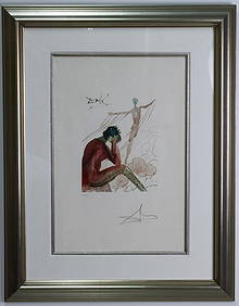 Authentic Salvador Dali Pencil Signed Lithograph (1 of 5)