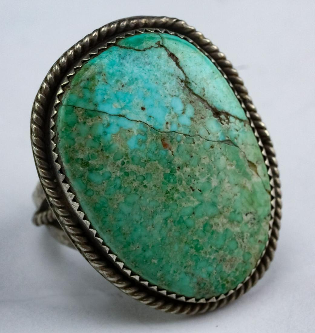 VTG Native American Sterling Silver Turquoise Ring (1 of 5)