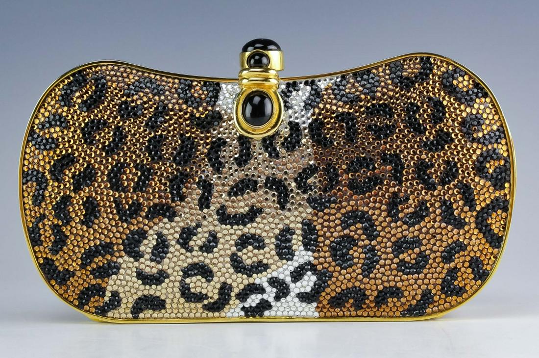 Judith Leiber Minaudiere Swarovski Clutch Purse (1 of 10)