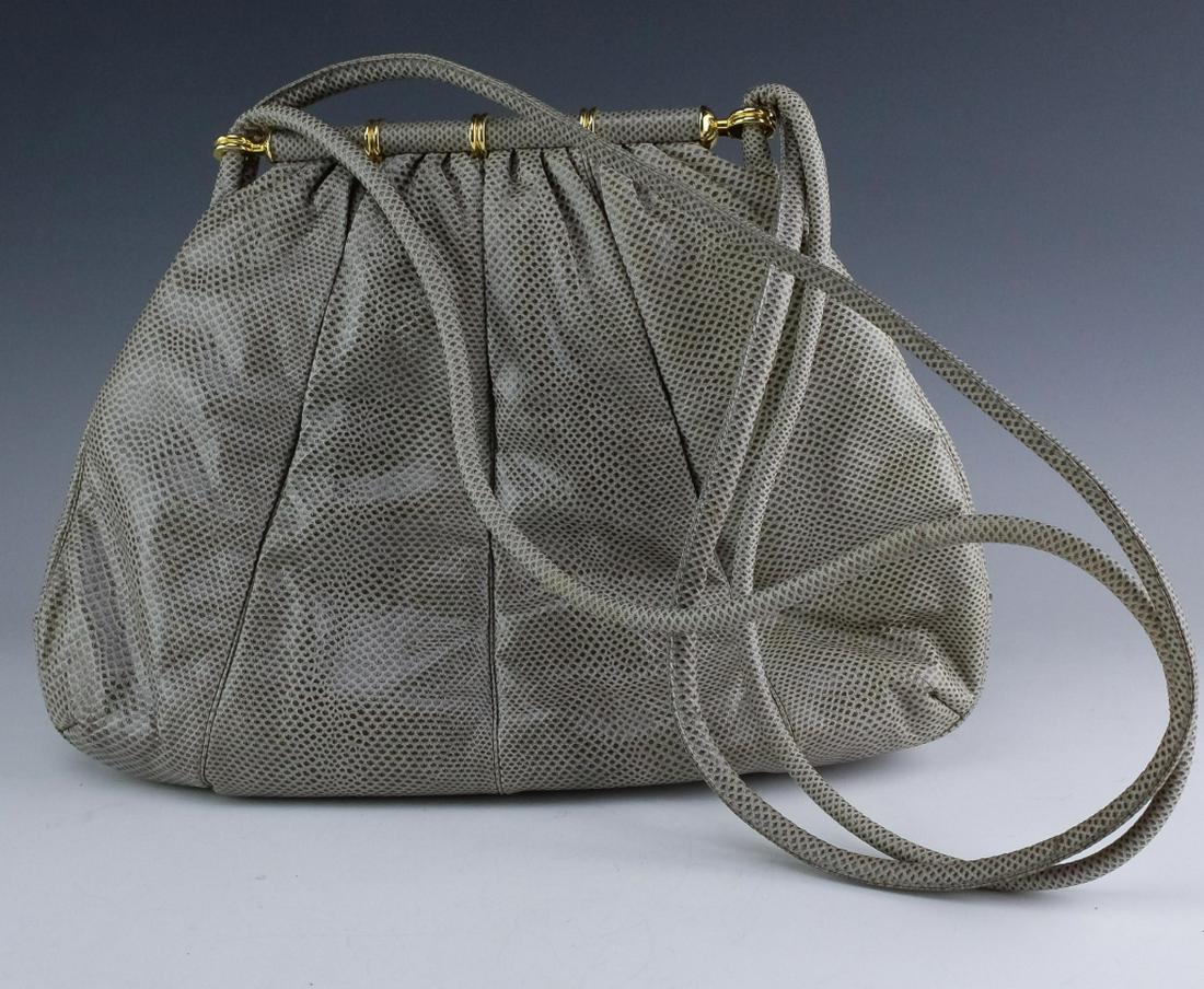 Judith Leiber Snake Skin Handbag Purse Evening Bag (1 of 5)