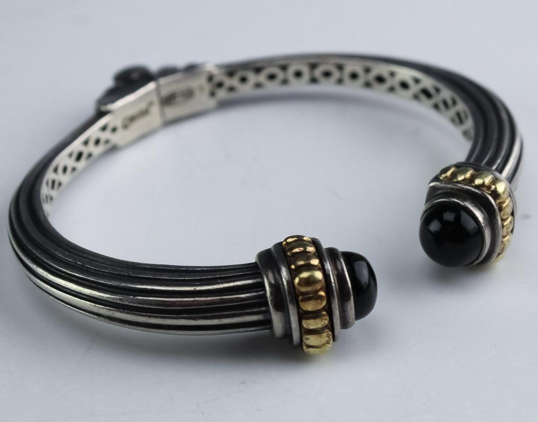 Lagos Caviar Sterling Silver & 18K Gold Bracelet (1 of 7)