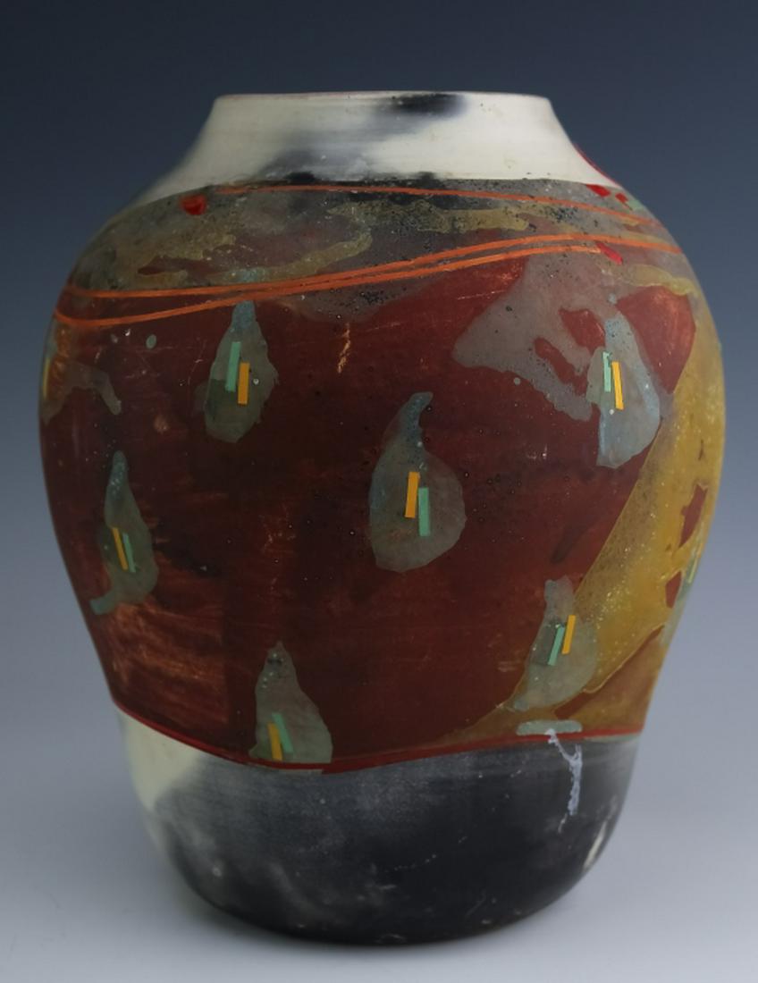 Bennett Bean Studio Art Pottery Earthenware Vase (1 of 4)