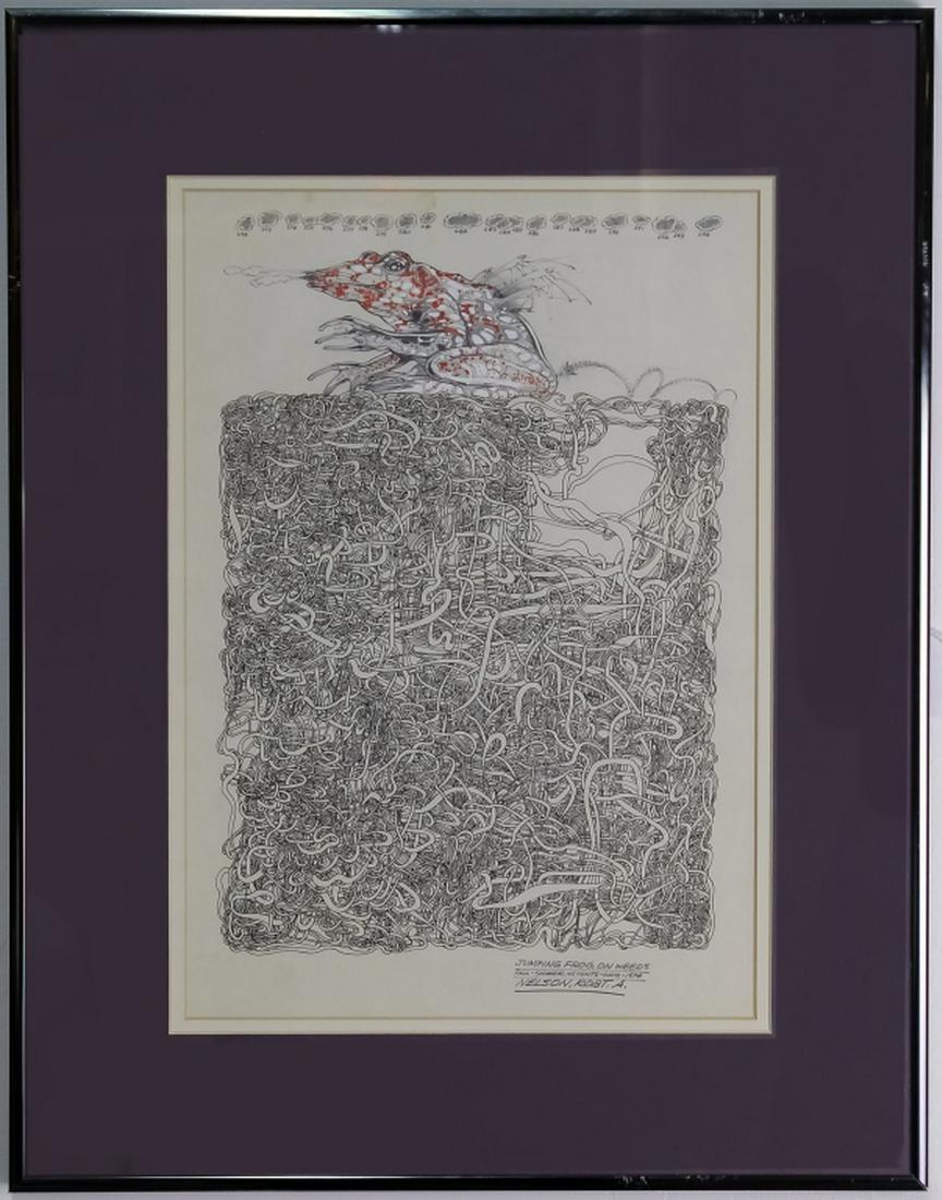 Robert Allen Nelson American Surreal Gouache Art (1 of 4)