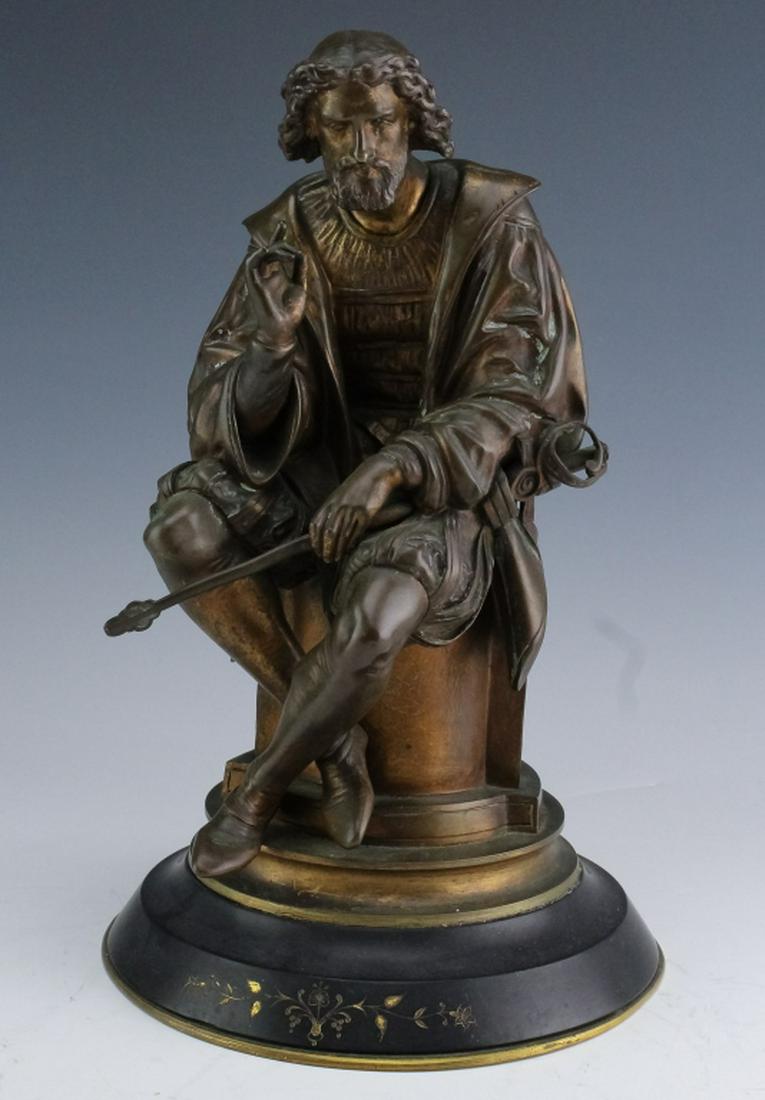 Auguste Carrier 1800-1875 Nobleman Bronze Statue (1 of 6)