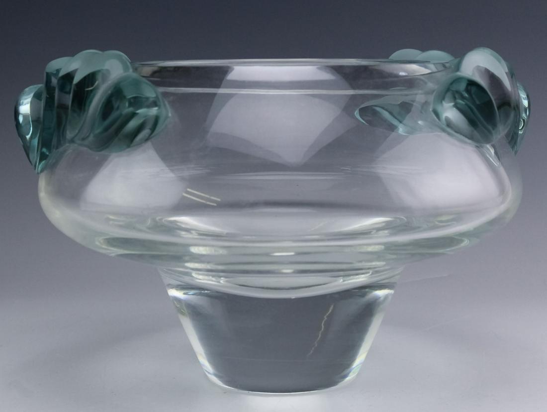 Lalique Persepolis Clear & Green Crystal Vase Bowl (1 of 8)
