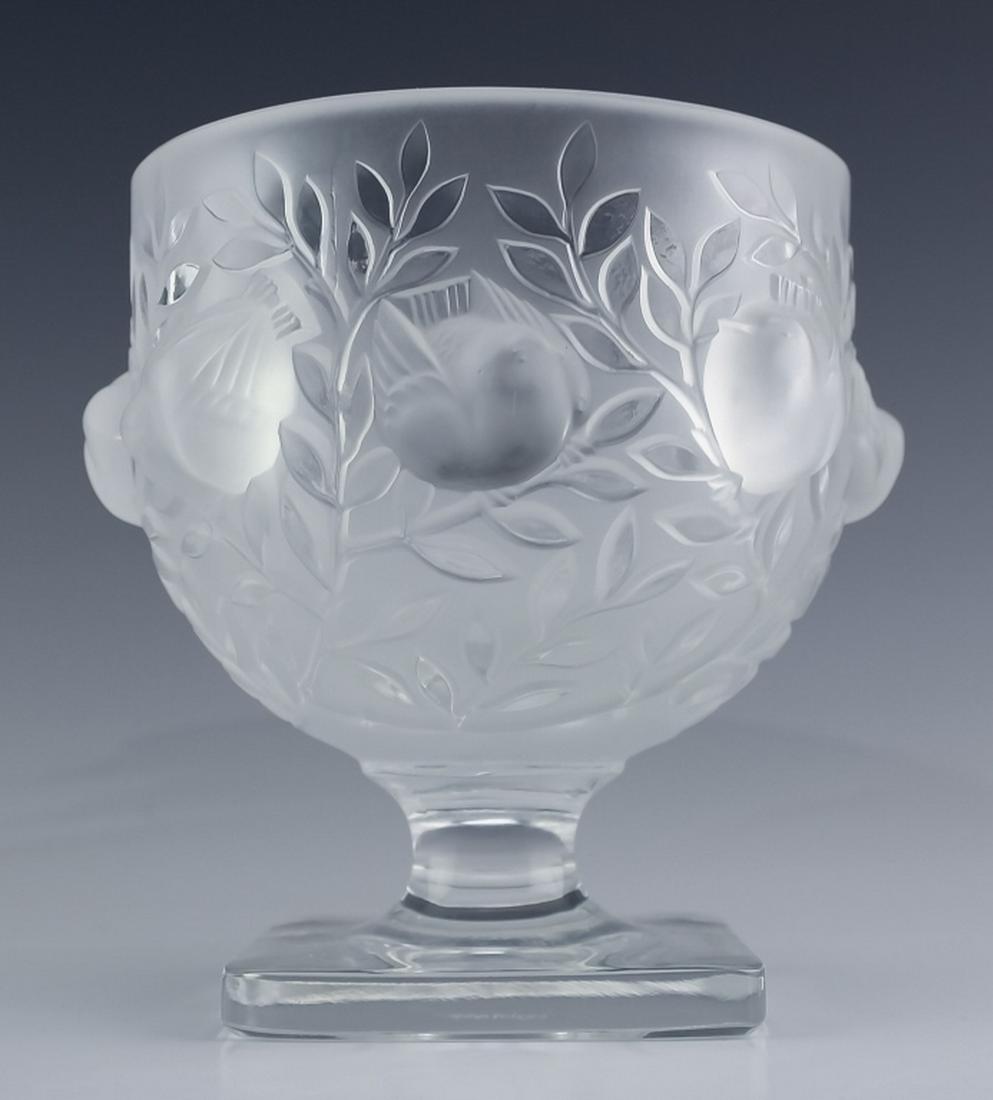 Lalique French Art Glass Elizabeth Sparrow Vase Aug 28 2019