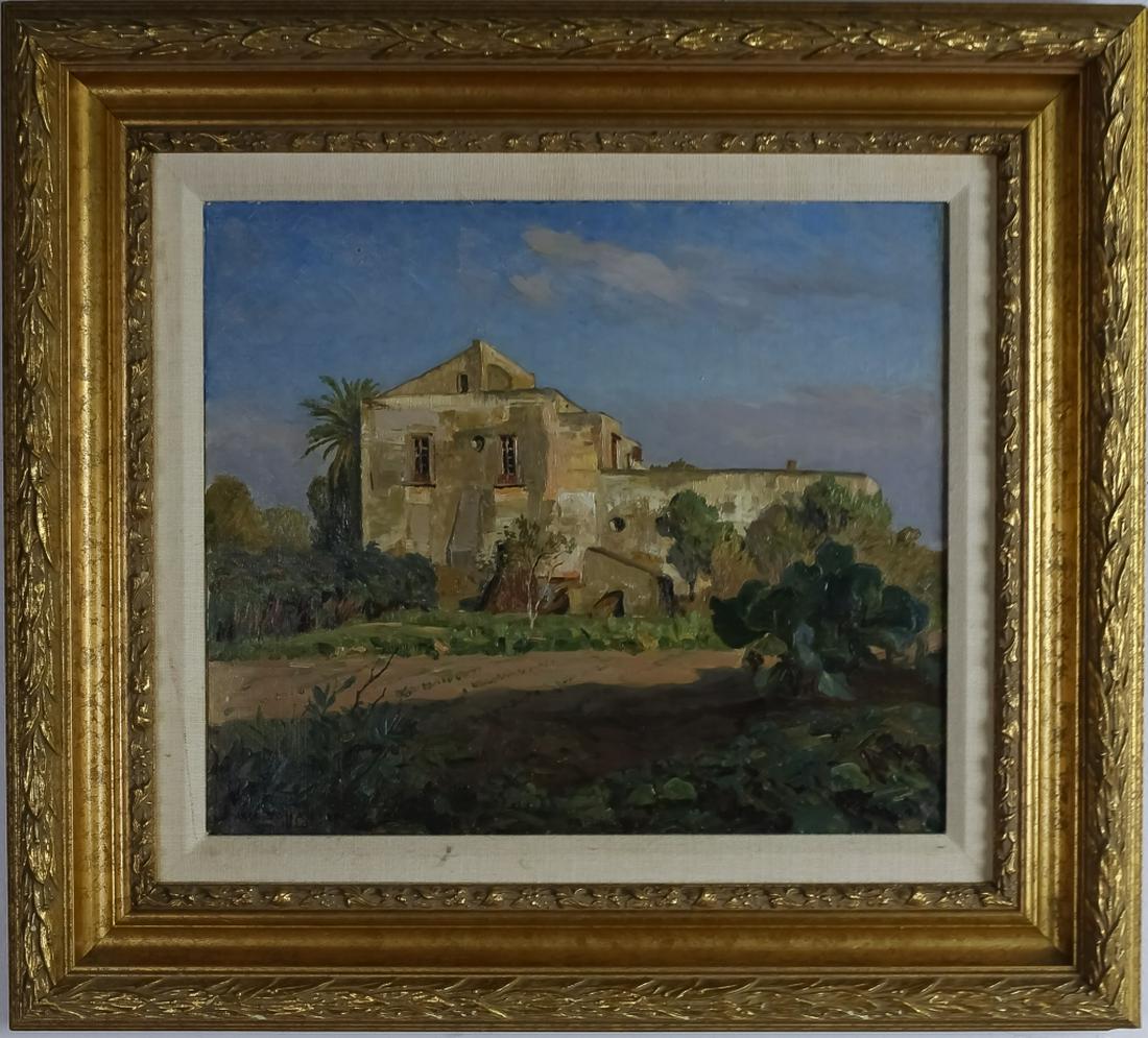 Axel Johansen 1920 Oil / Canvas Landscape Painting (1 of 6)