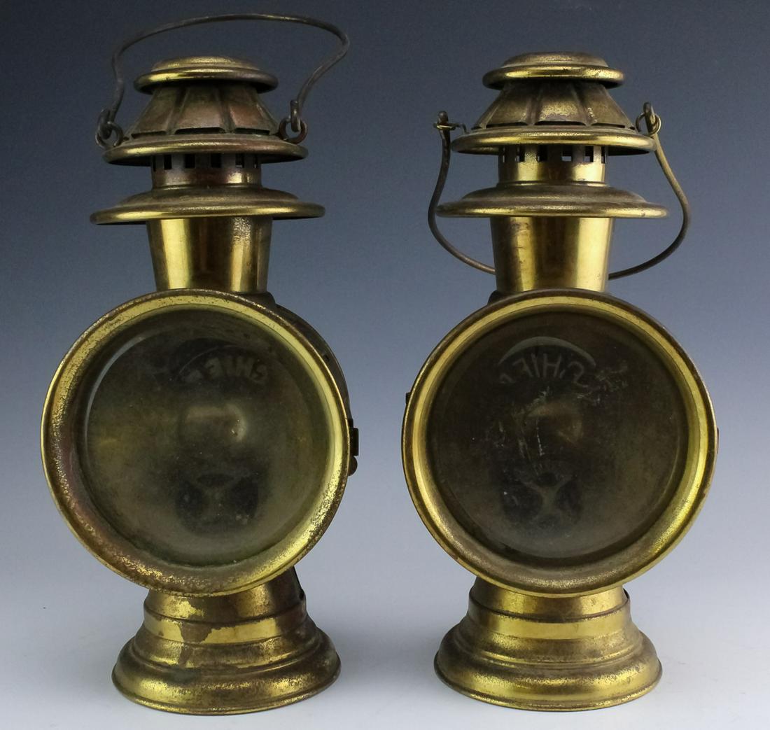 Pair of Vintage Lanterns By White MFG Bridgeport (1 of 7)