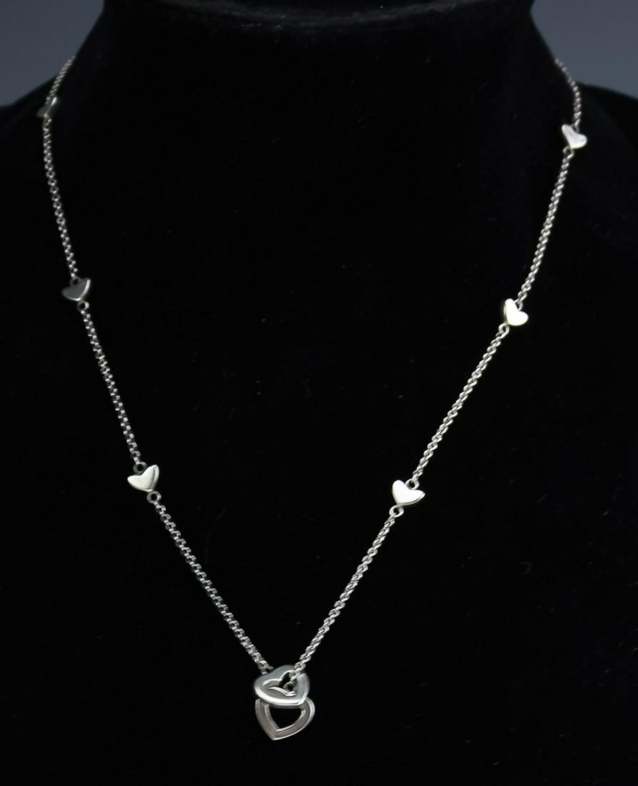 Tiffany & Co. Sterling Silver Heart Slide Necklace (1 of 4)