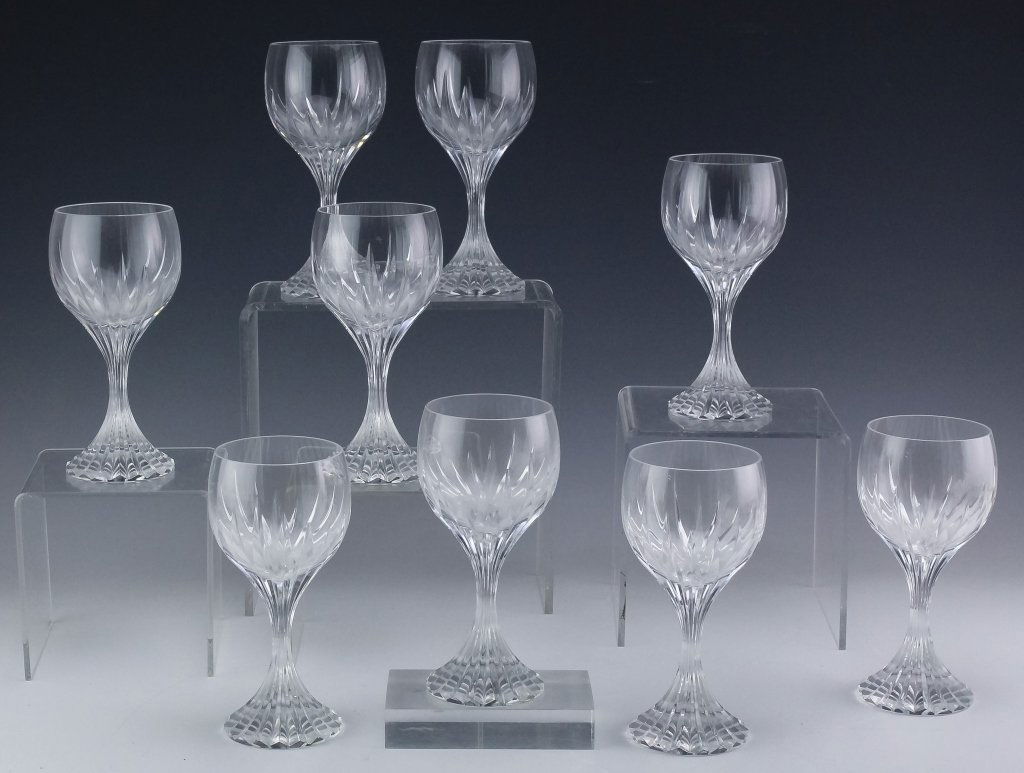9 Baccarat Massena French Crystal Water Glasses (1 of 7)