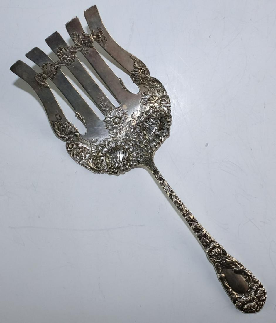 Durgin Sterling Chrysanthemum Asparagus Fork 144g (1 of 8)